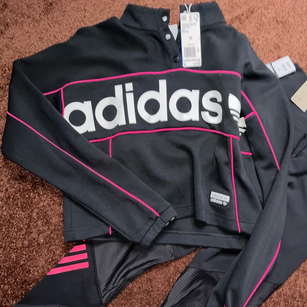 adidas track suit jumpsuit matching set